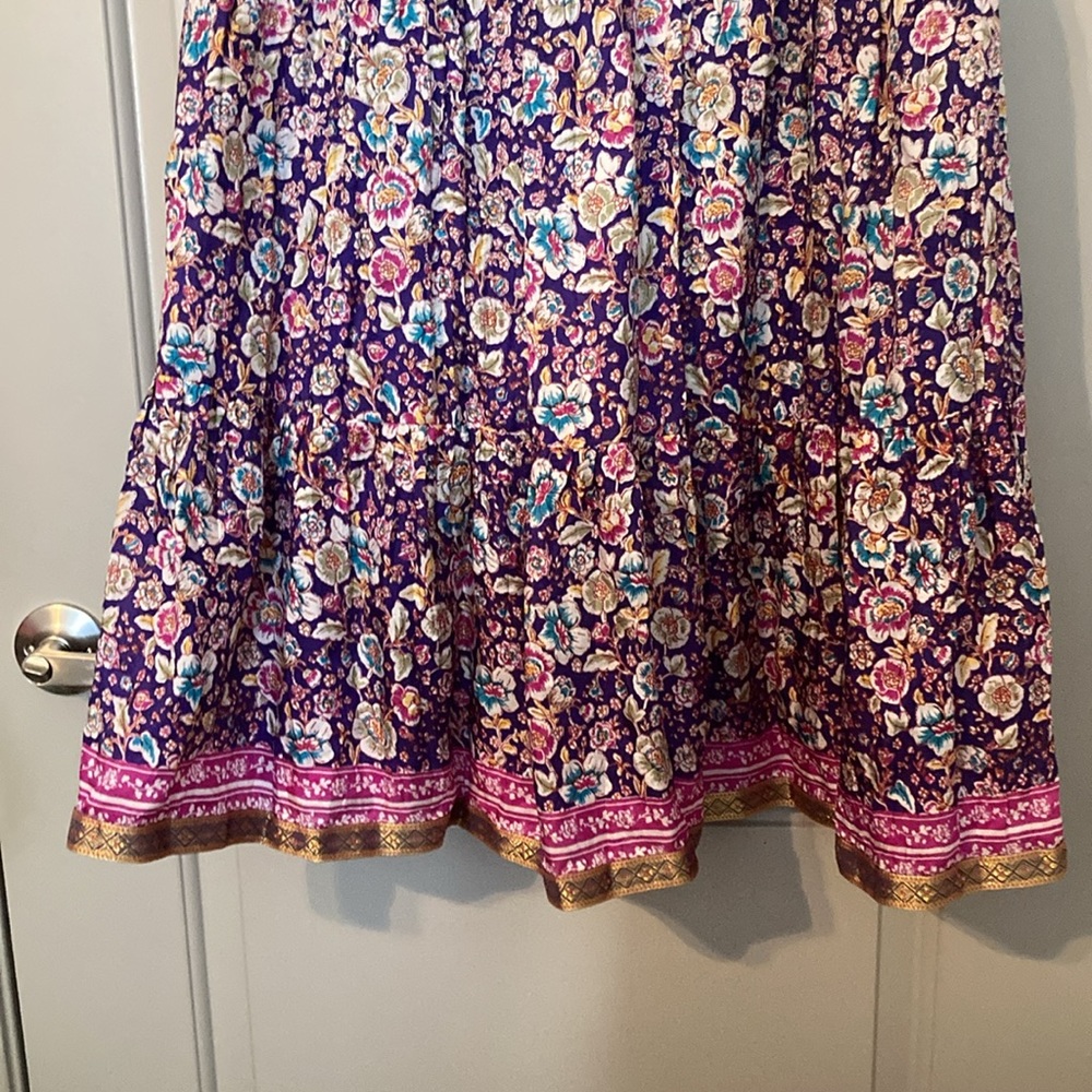 Anthropologie| Maeve |Fall Daleka Purple Silk Dress | Sz Medium NWT - Picture 4 of 11